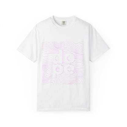 F.L.O. T-Shirt — Subtle Topographic "Hope" Line Art Graphic Tee