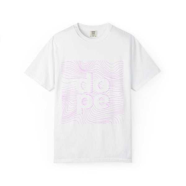 T-Shirt — Subtle Topographic "Hope" Line Art Graphic Tee