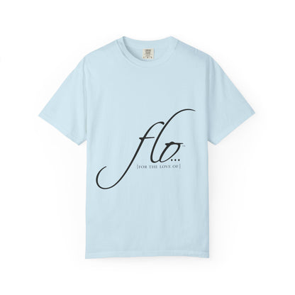 F.L.O. Script T‑Shirt — Minimalist Calligraphy Tee