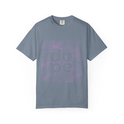 F.L.O. T-Shirt — Subtle Topographic "Hope" Line Art Graphic Tee