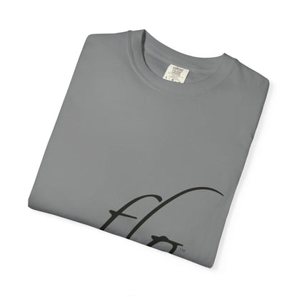 F.L.O. Script T‑Shirt — Minimalist Calligraphy Tee