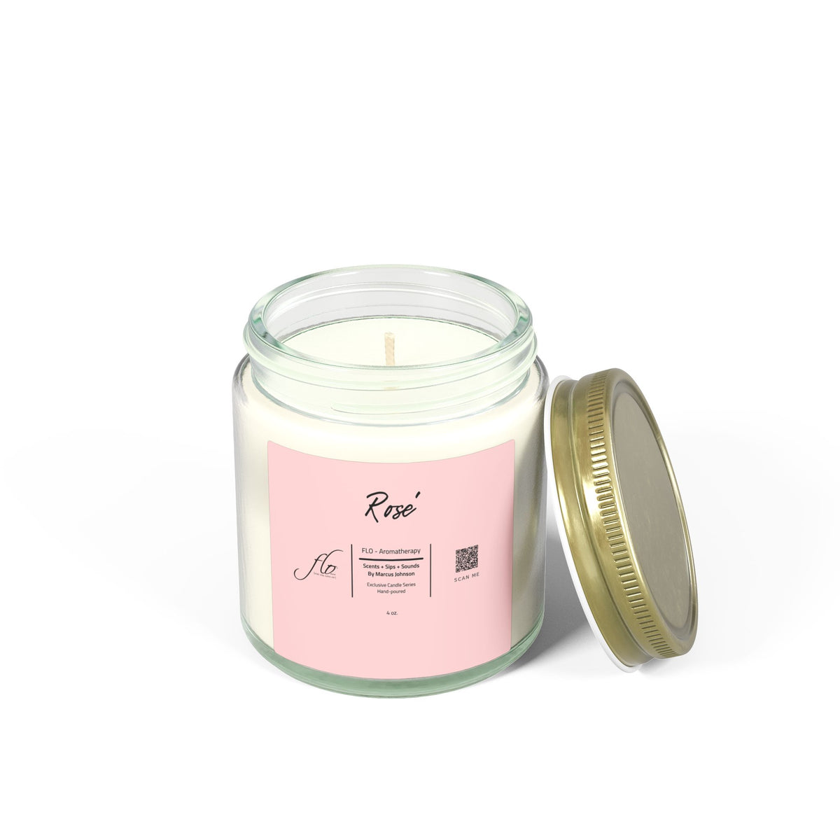 F.L.O. Rosé Mini Candle (4 oz) – For the Love Of… Light Evenings