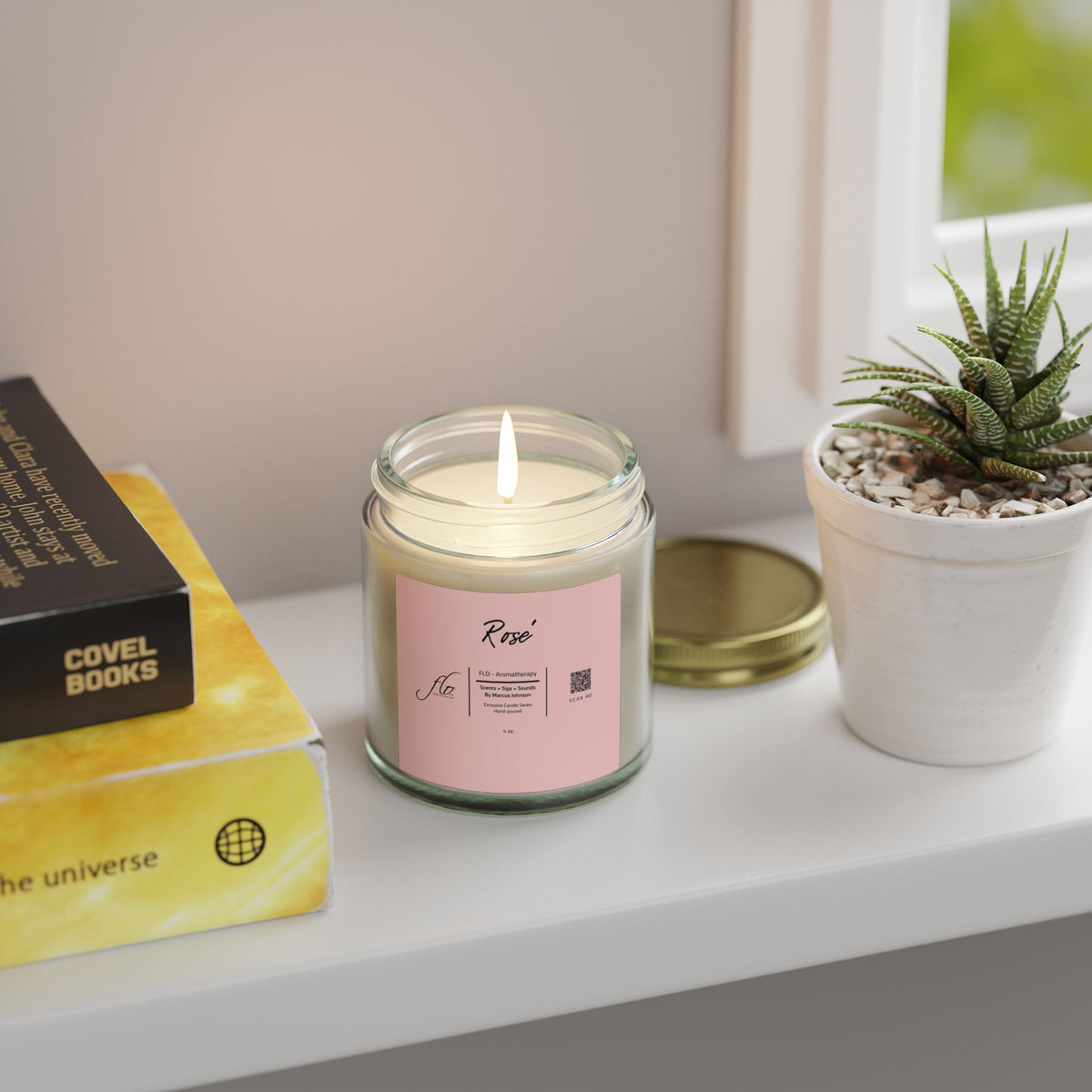 F.L.O. Rosé Mini Candle (4 oz) – For the Love Of… Light Evenings