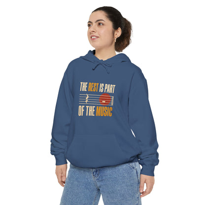 F.L.O. The Rest Is Part of the Music Vintage Hoodie — Garment-Dyed