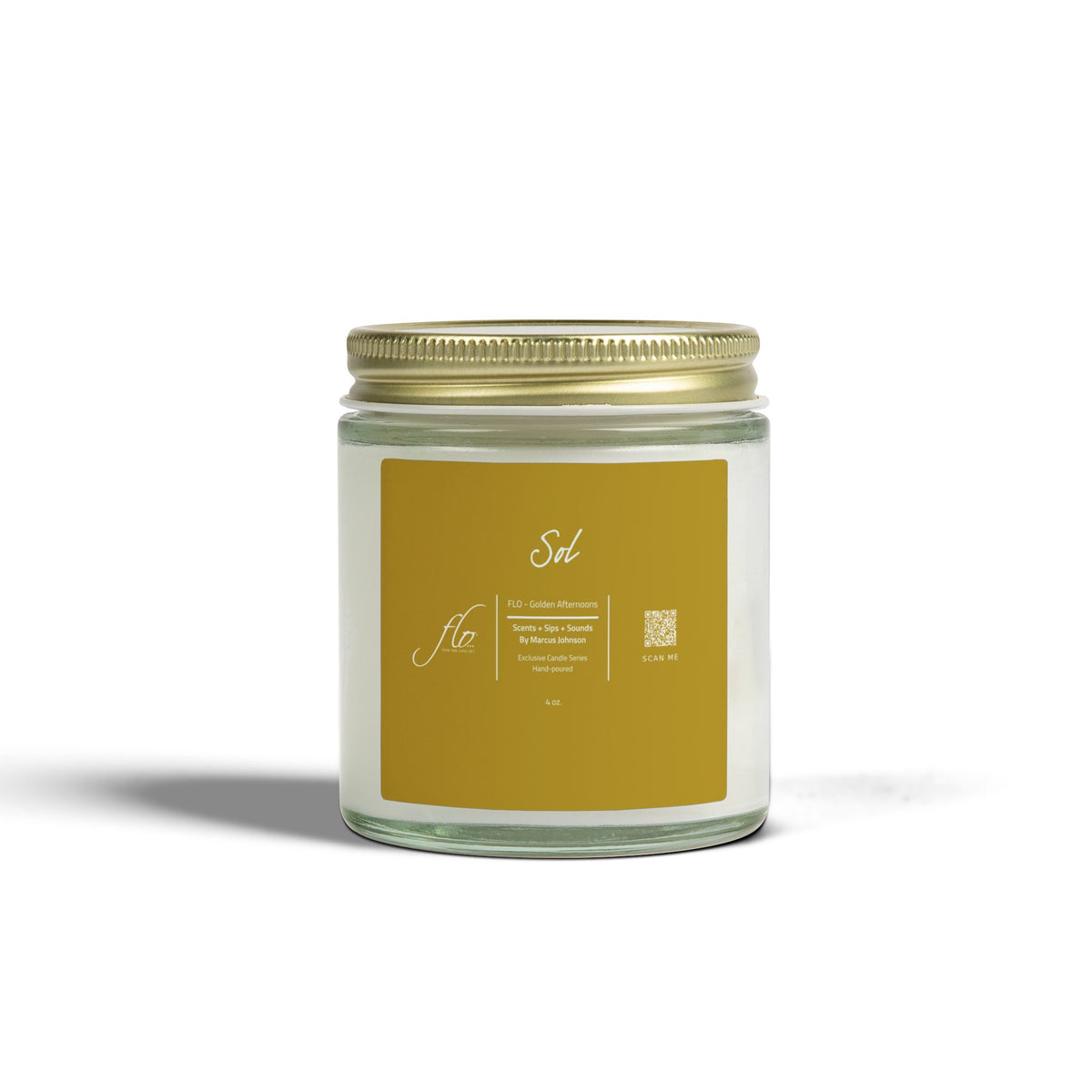 F.L.O. Sol Mini Candle (4 oz) – For the Love Of… Golden Afternoons