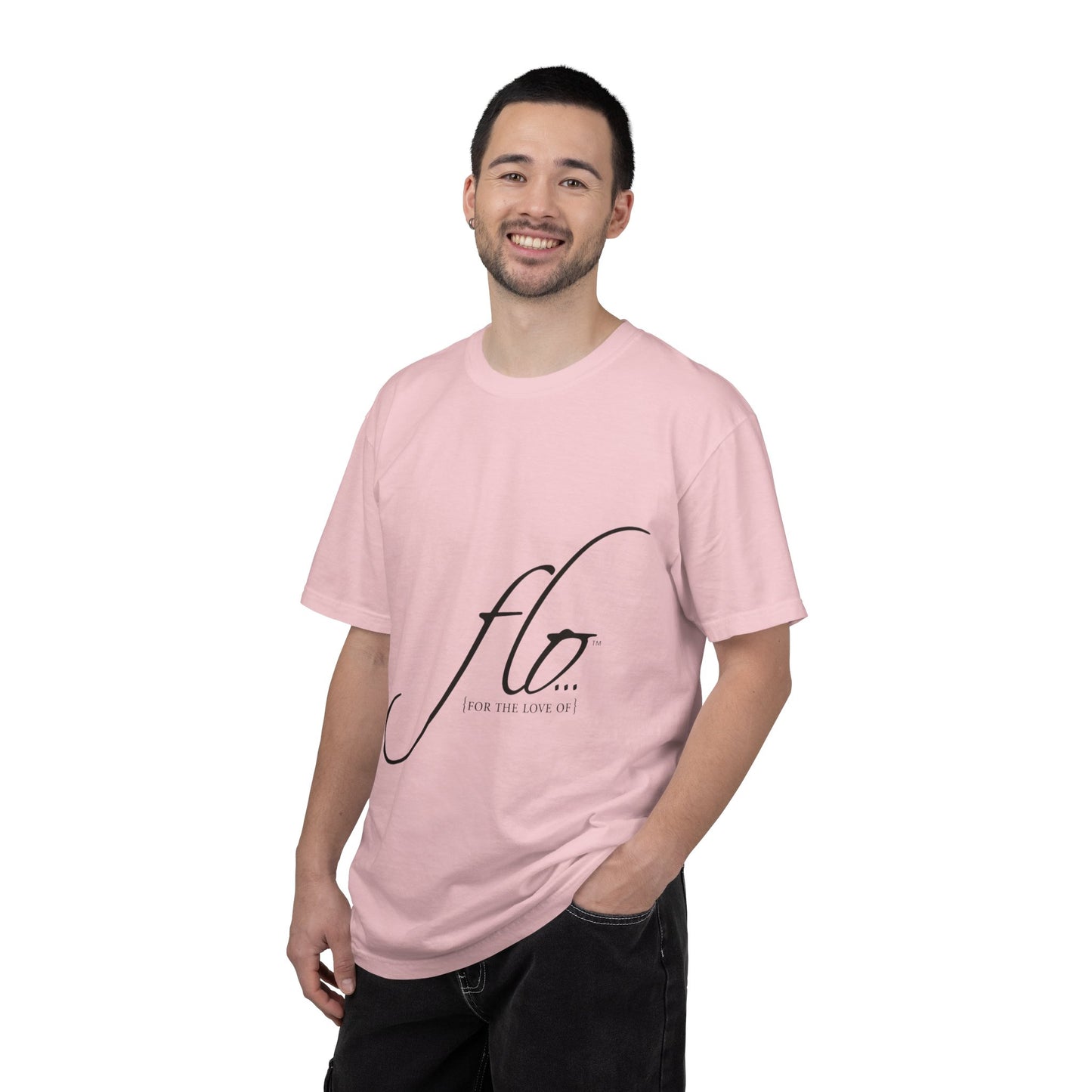F.L.O. Script T‑Shirt — Minimalist Calligraphy Tee