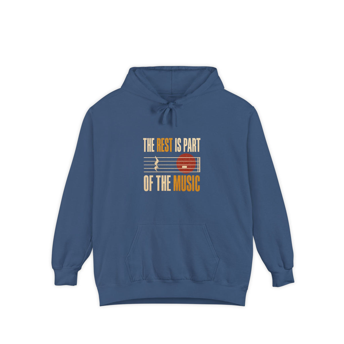 F.L.O. The Rest Is Part of the Music Vintage Hoodie — Garment-Dyed