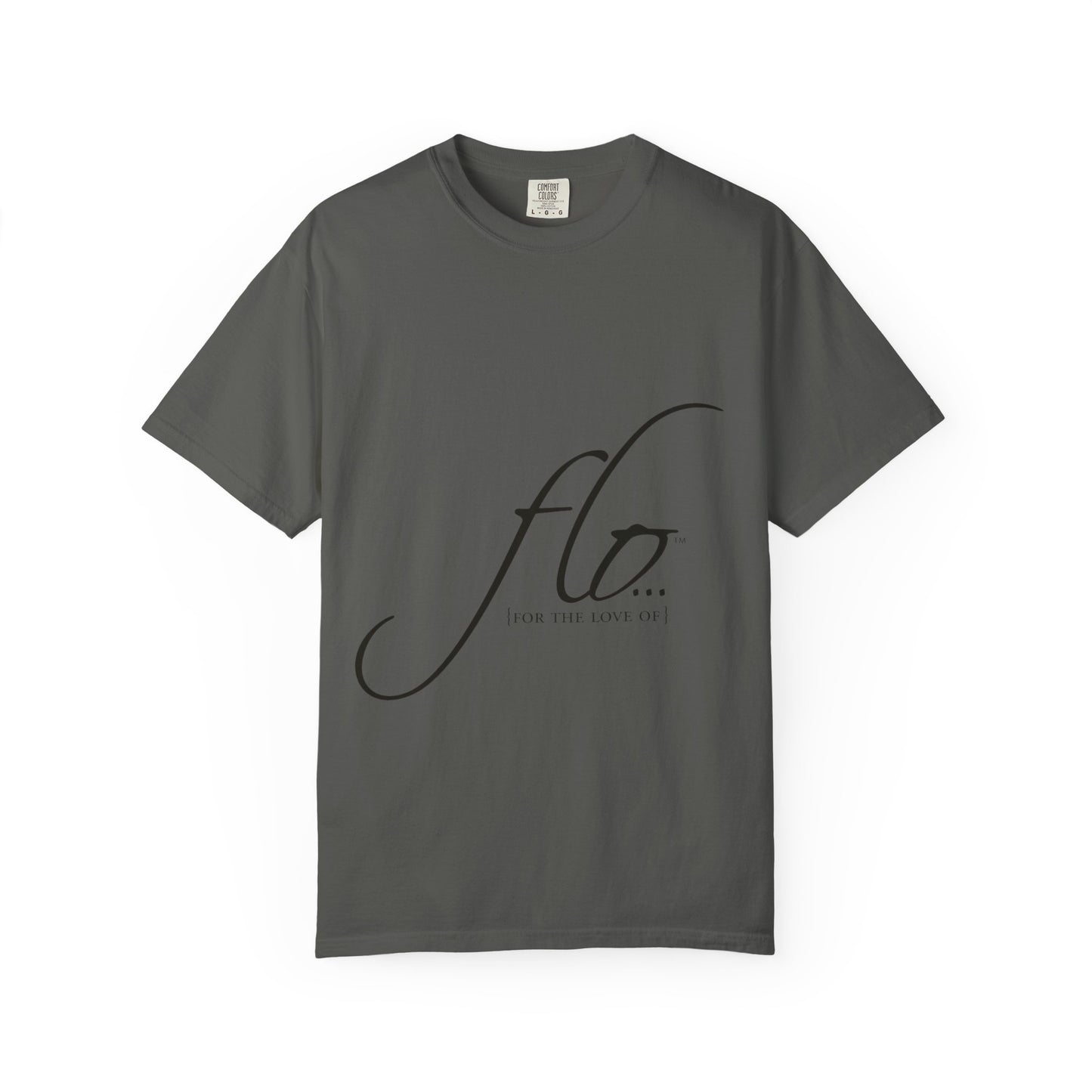 F.L.O. Script T‑Shirt — Minimalist Calligraphy Tee