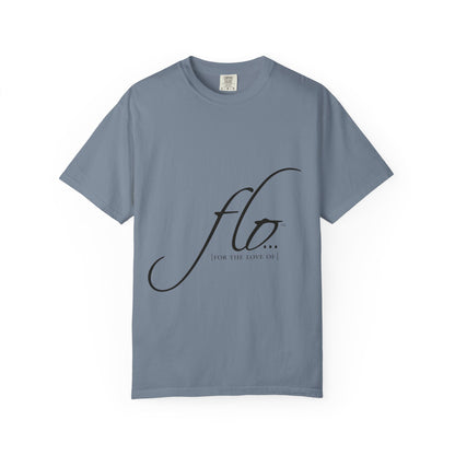 F.L.O. Script T‑Shirt — Minimalist Calligraphy Tee