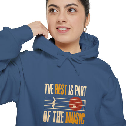 F.L.O. The Rest Is Part of the Music Vintage Hoodie — Garment-Dyed