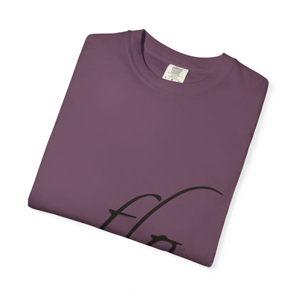 F.L.O. Script T‑Shirt — Minimalist Calligraphy Tee