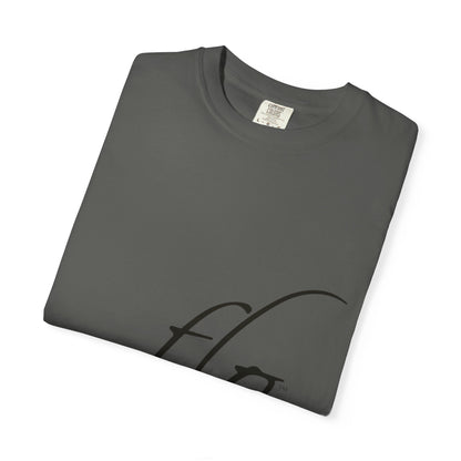 F.L.O. Script T‑Shirt — Minimalist Calligraphy Tee
