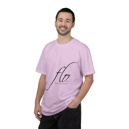 F.L.O. Script T‑Shirt — Minimalist Calligraphy Tee