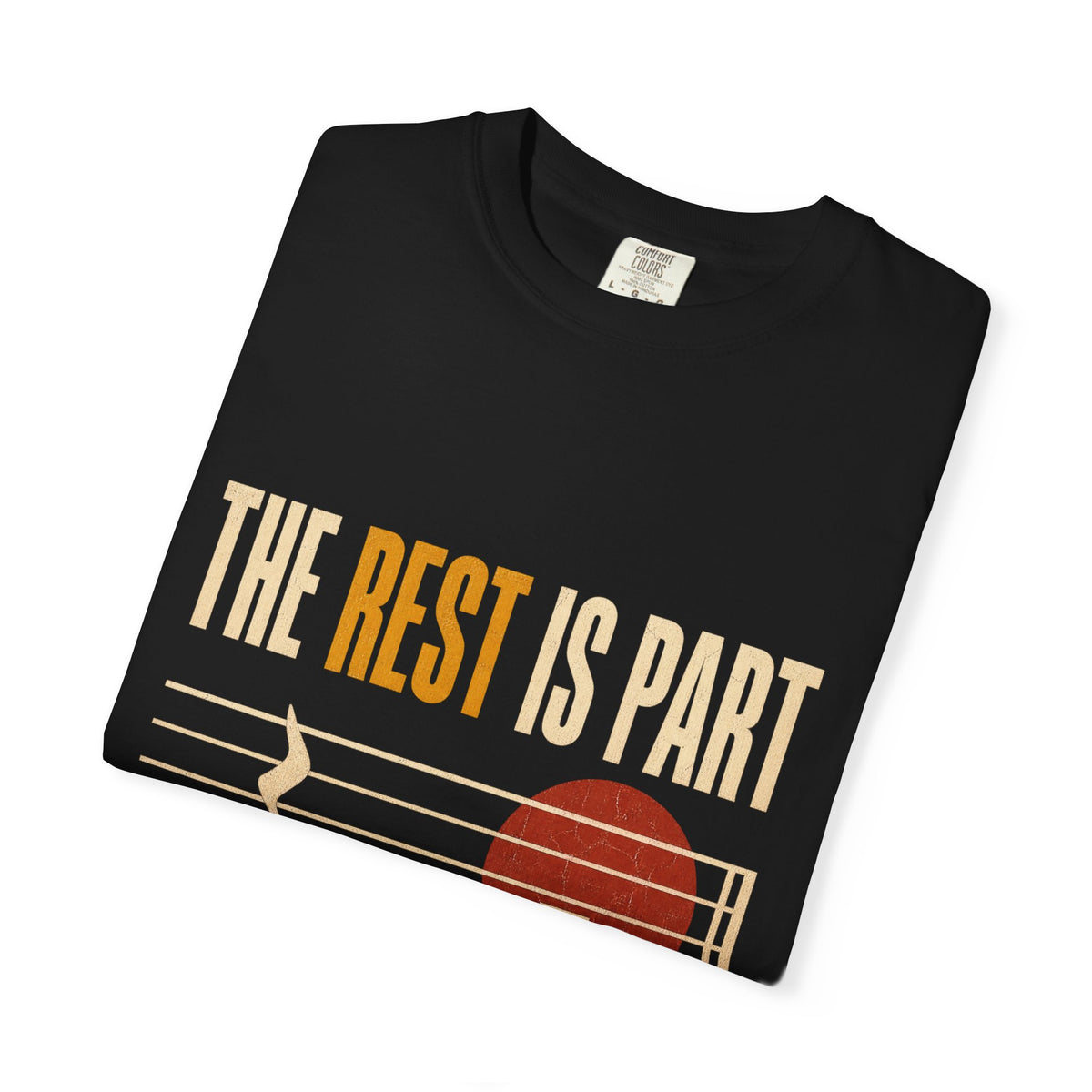 F.L.O. The Rest Is Part of the Music Vintage Tee — Garment-Dyed