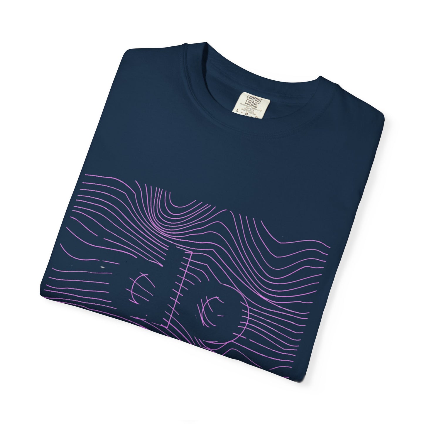 F.L.O. T-Shirt — Subtle Topographic "Hope" Line Art Graphic Tee