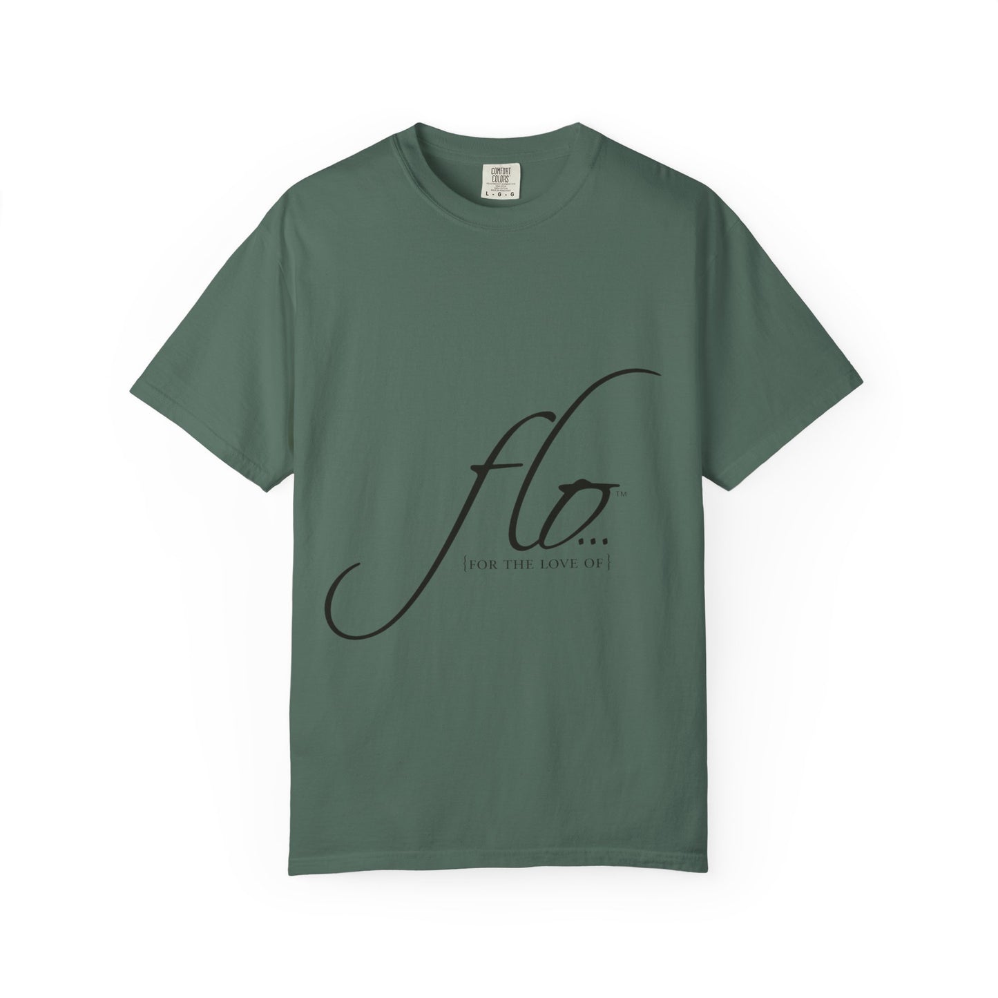 F.L.O. Script T‑Shirt — Minimalist Calligraphy Tee