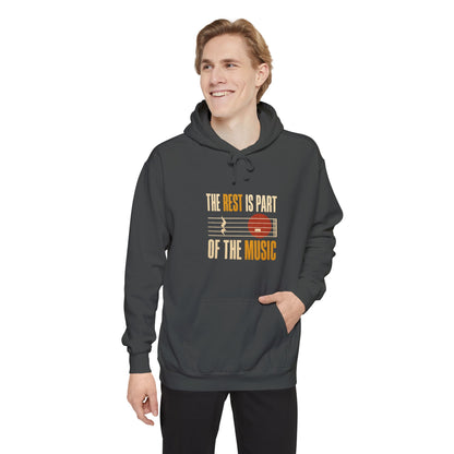 F.L.O. The Rest Is Part of the Music Vintage Hoodie — Garment-Dyed