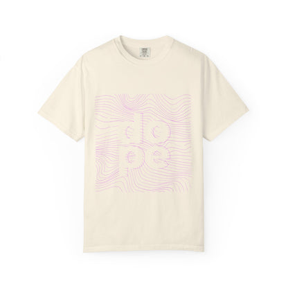 F.L.O. T-Shirt — Subtle Topographic "Hope" Line Art Graphic Tee