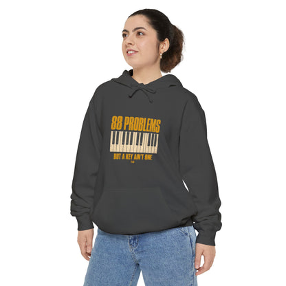 F.L.O. 88 Problems But a Key Ain't One Vintage Hoodie — Garment-Dyed