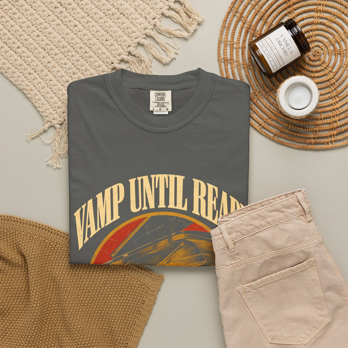 F.L.O. Vamp Until Ready Vintage Tee — Garment-Dyed