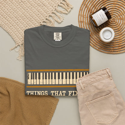 F.L.O. Things That Fix Me Vintage Tee — Garment-Dyed
