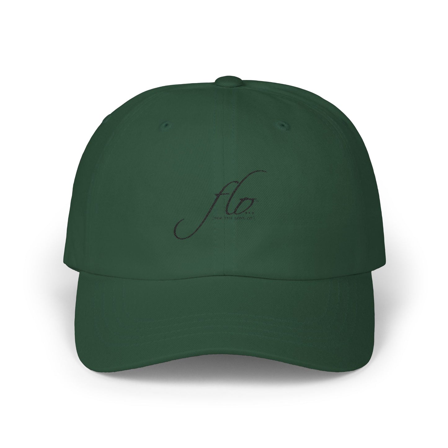 F.L.O. Dad Cap – Minimal Script Embroidered Baseball Hat
