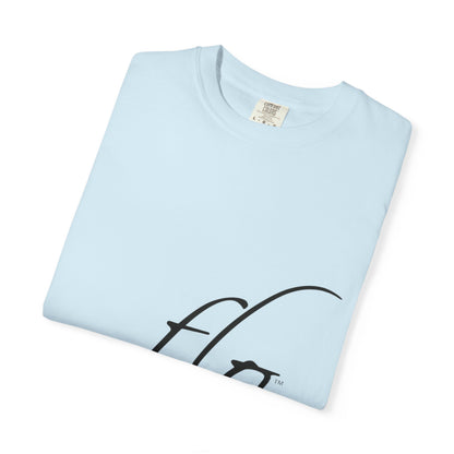 F.L.O. Script T‑Shirt — Minimalist Calligraphy Tee