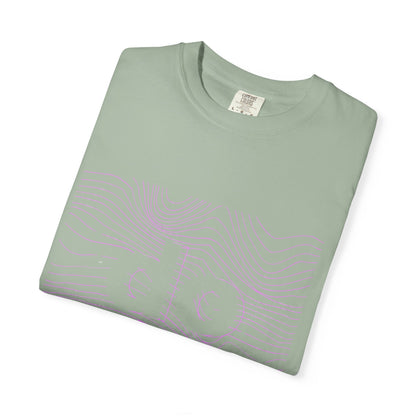 F.L.O. T-Shirt — Subtle Topographic "Hope" Line Art Graphic Tee