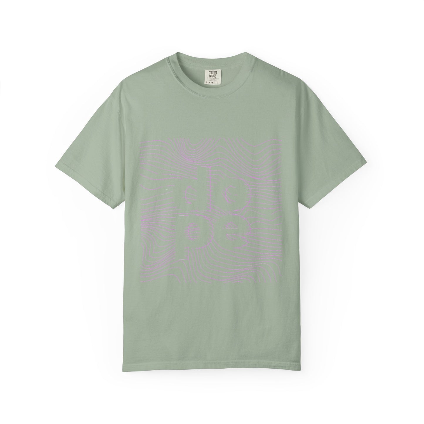 F.L.O. T-Shirt — Subtle Topographic "Hope" Line Art Graphic Tee