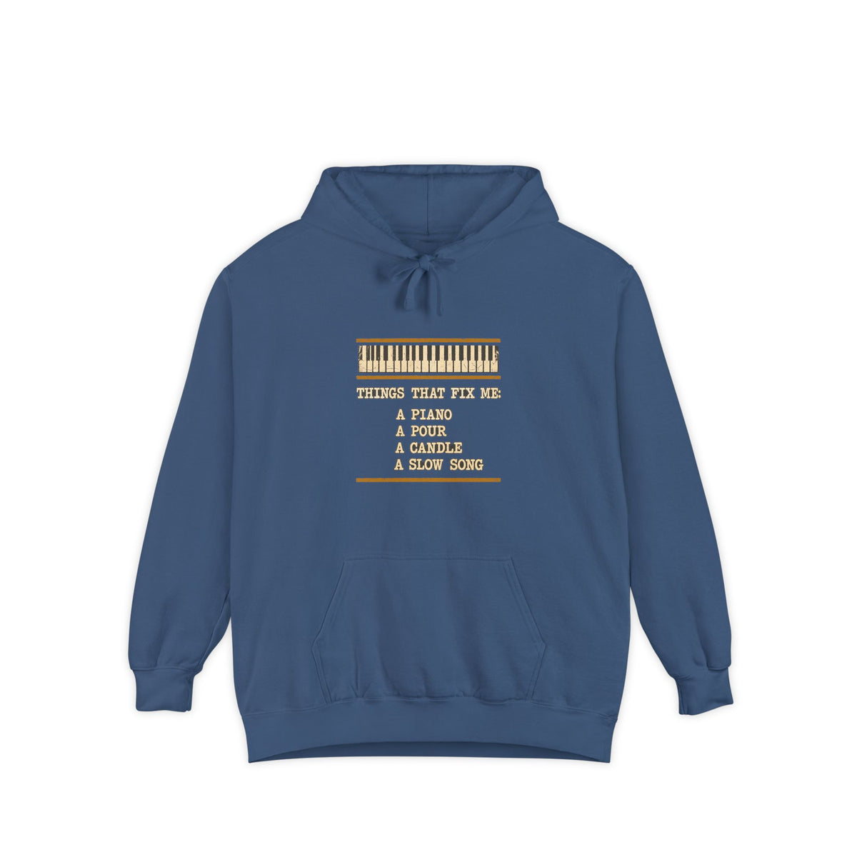 F.L.O. Things That Fix Me Vintage Hoodie — Garment-Dyed