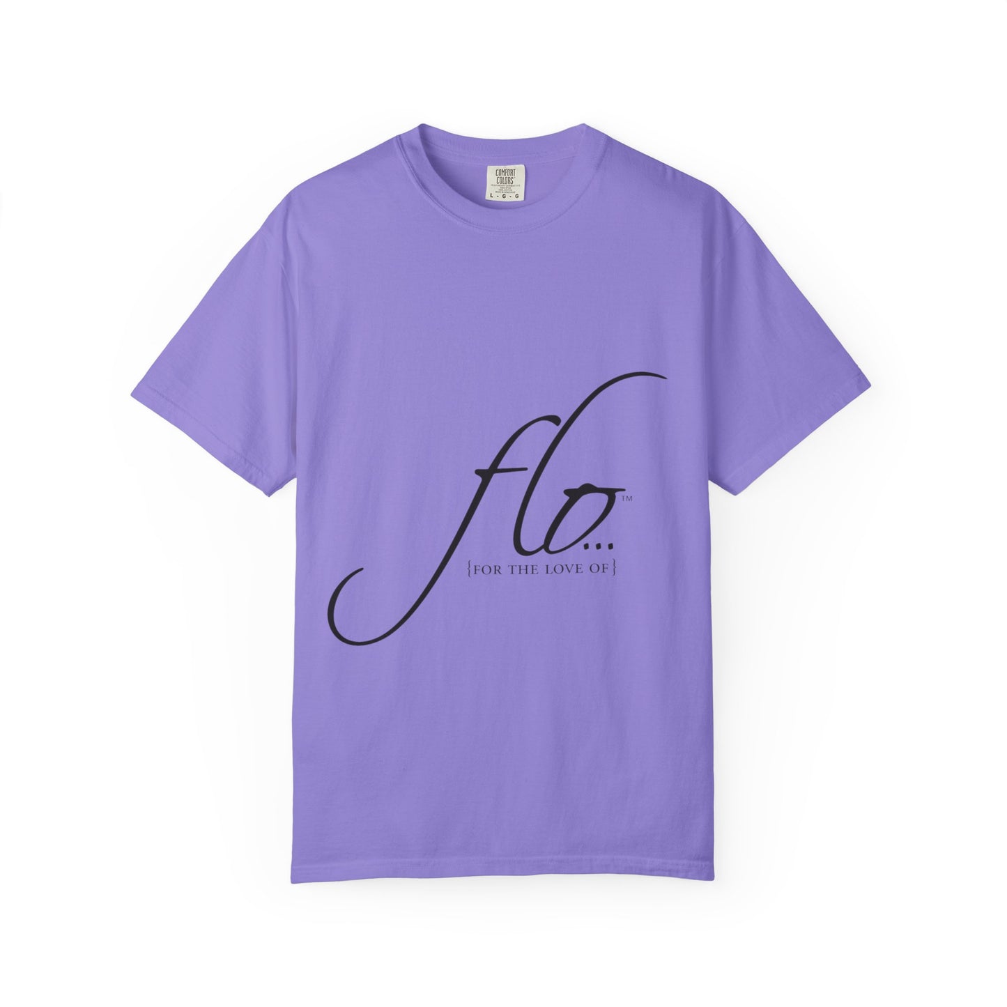 F.L.O. Script T‑Shirt — Minimalist Calligraphy Tee