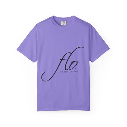 F.L.O. Script T‑Shirt — Minimalist Calligraphy Tee