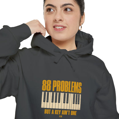 F.L.O. 88 Problems But a Key Ain't One Vintage Hoodie — Garment-Dyed