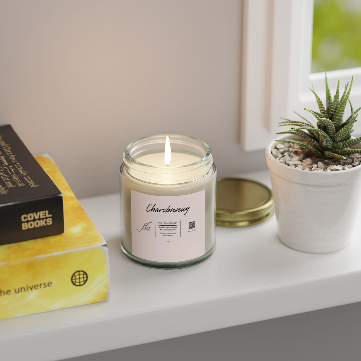 F.L.O. Chardonnay Mini Candle (4 oz) – For the Love Of… Smooth Evenings