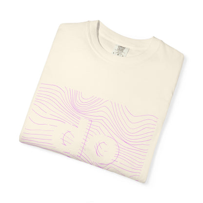 F.L.O. T-Shirt — Subtle Topographic "Hope" Line Art Graphic Tee