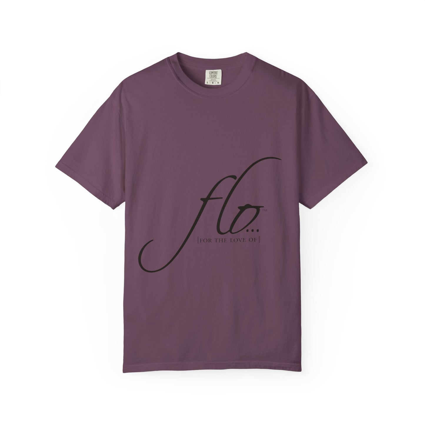 F.L.O. Script T‑Shirt — Minimalist Calligraphy Tee