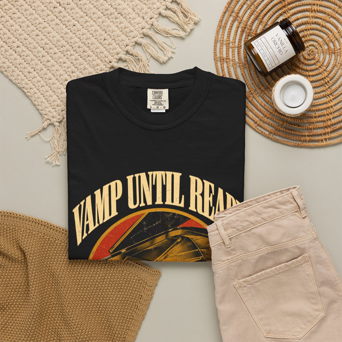 F.L.O. Vamp Until Ready Vintage Tee — Garment-Dyed