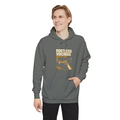 F.L.O. Rootless Voicings, Rooted Soul Vintage Hoodie — Garment-Dyed