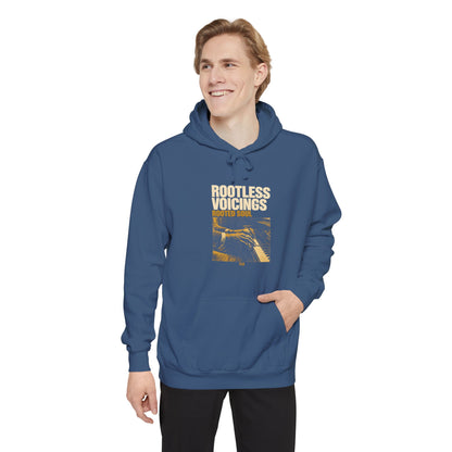 F.L.O. Rootless Voicings, Rooted Soul Vintage Hoodie — Garment-Dyed