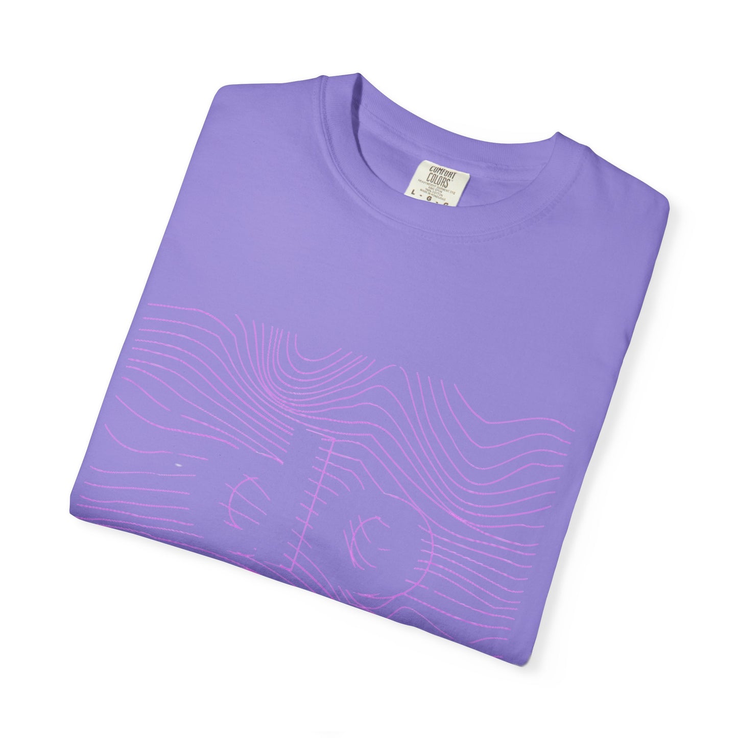 F.L.O. T-Shirt — Subtle Topographic "Hope" Line Art Graphic Tee