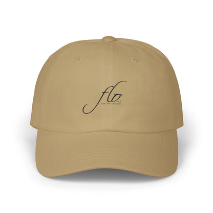 F.L.O. Dad Cap – Minimal Script Embroidered Baseball Hat