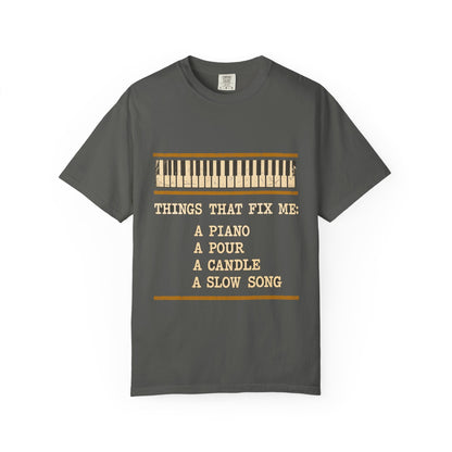 F.L.O. Things That Fix Me Vintage Tee — Garment-Dyed