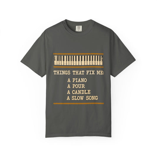 F.L.O. Things That Fix Me Vintage Tee — Garment-Dyed