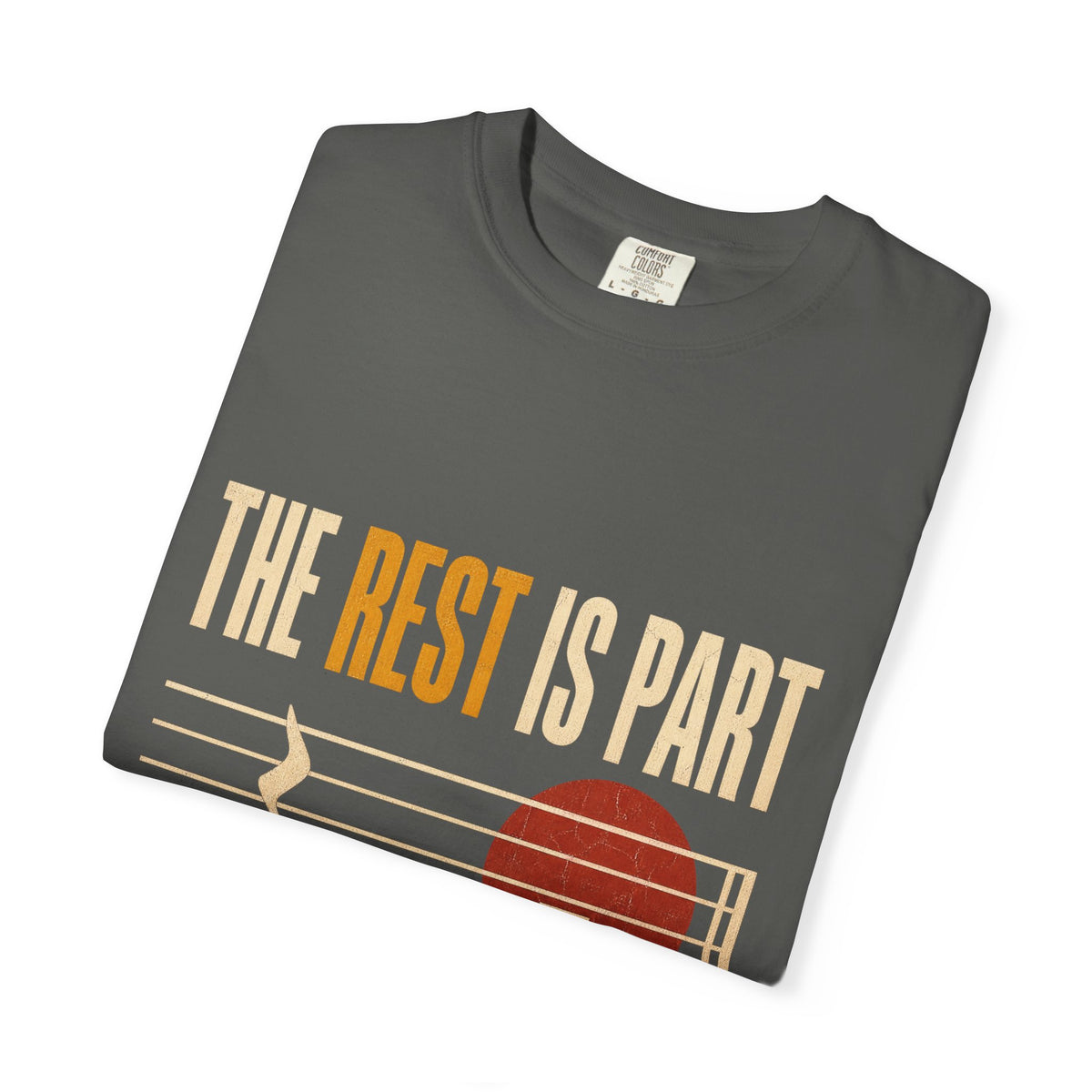 F.L.O. The Rest Is Part of the Music Vintage Tee — Garment-Dyed