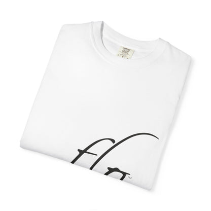 F.L.O. Script T‑Shirt — Minimalist Calligraphy Tee