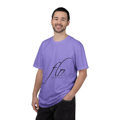 F.L.O. Script T‑Shirt — Minimalist Calligraphy Tee