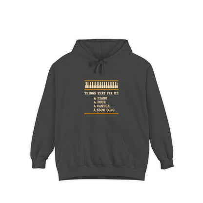 F.L.O. Things That Fix Me Vintage Hoodie — Garment-Dyed