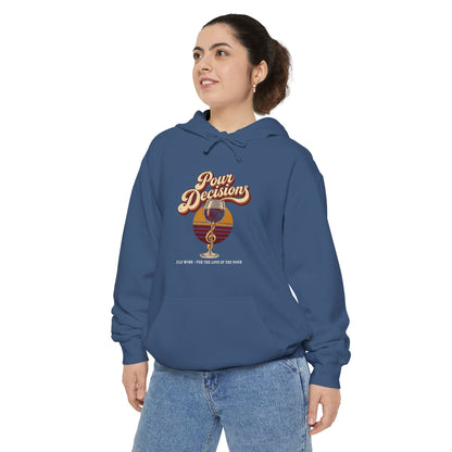 F.L.O. Pour Decisions Vintage Hoodie — Garment-Dyed