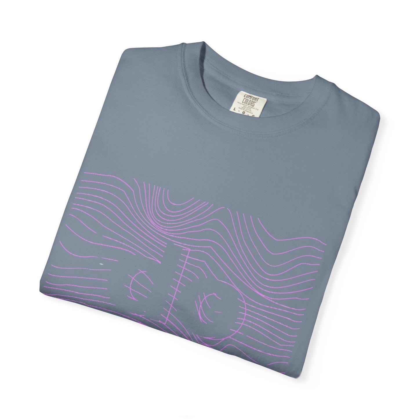F.L.O. T-Shirt — Subtle Topographic "Hope" Line Art Graphic Tee