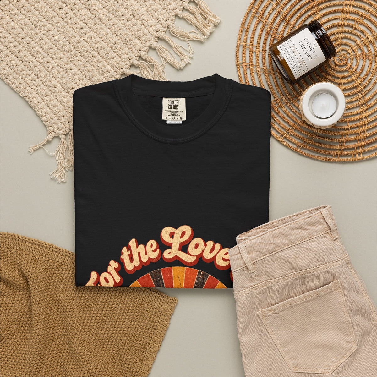 F.L.O. For the Love Of… Vintage Sunburst Tee — Garment-Dyed